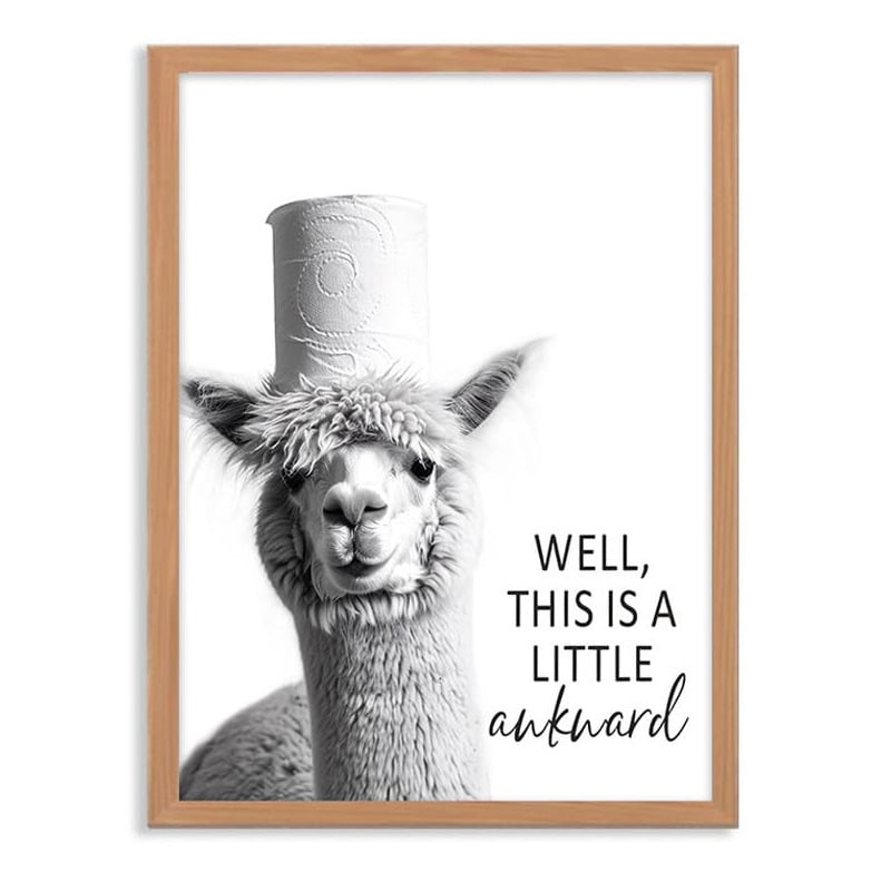 🔥LAST DAY EXTRA 60% OFF🚽Funny Bathroom Wall Art - "Nice Ass" Donkey Print