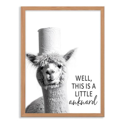 🔥LAST DAY EXTRA 60% OFF🚽Funny Bathroom Wall Art - "Nice Ass" Donkey Print