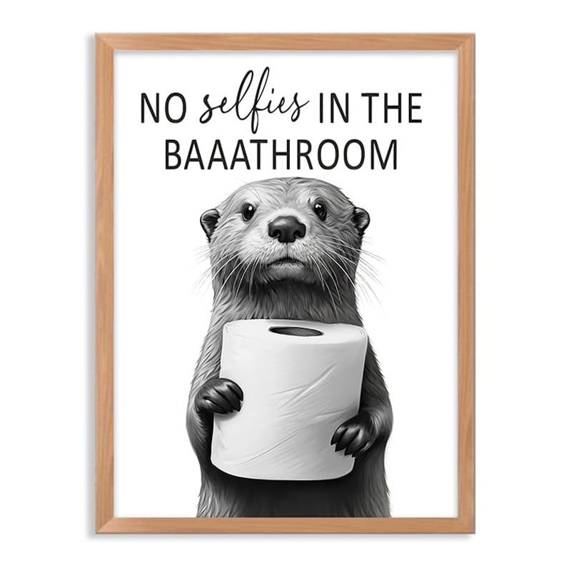 🔥LAST DAY EXTRA 60% OFF🚽Funny Bathroom Wall Art - "Nice Ass" Donkey Print