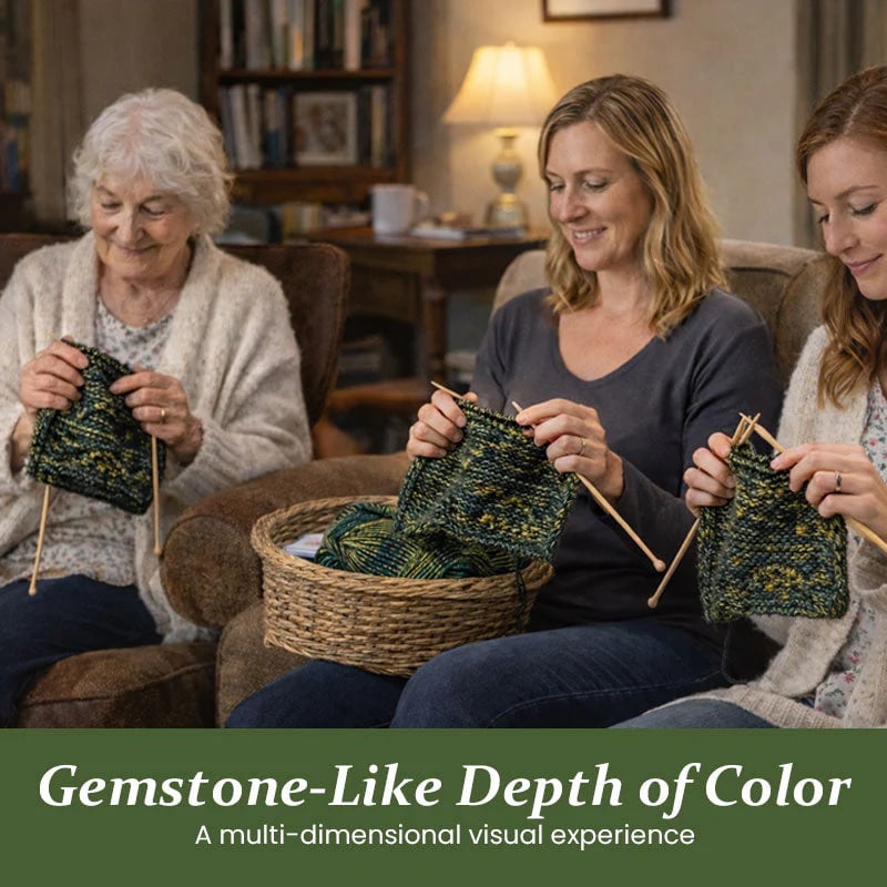 🔥LAST DAY 60% OFF - 🧶Aran Wool ‘Firefly’ Iridescent Shimmer Yarn: A Touch of Magic in Every Stitch💫