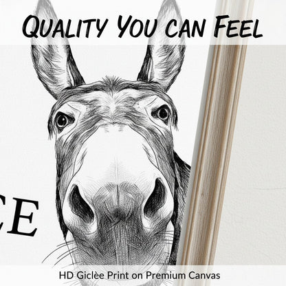 🔥LAST DAY EXTRA 60% OFF🚽Funny Bathroom Wall Art - "Nice Ass" Donkey Print