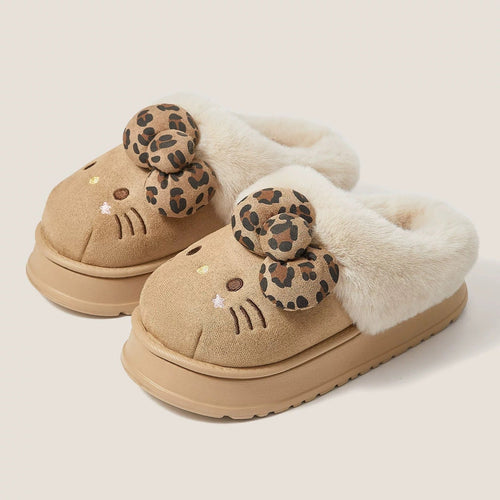 🔥LAST DAY 70% OFF🎀Fuzzy Hello KT Slippers
